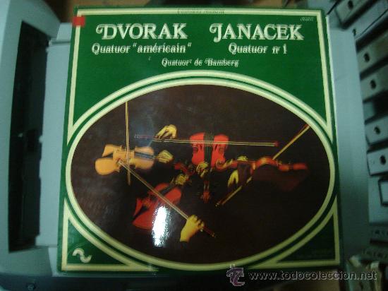 Discos de vinilo: LP. DVORAK - QUATOR AMERICAIN. JANACEK -QUATOR N&ordm; 1. QUATOR DE BAMBERG. UNIVERS MUSICAL