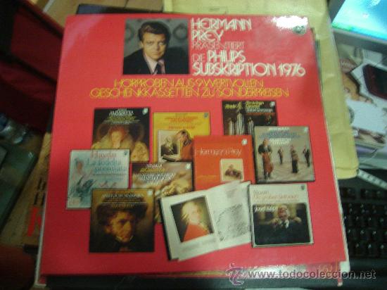 Discos de vinilo: LP DE HERMANN PREY. PHILIPS SUBSKRIPTION 1976. - Foto 1