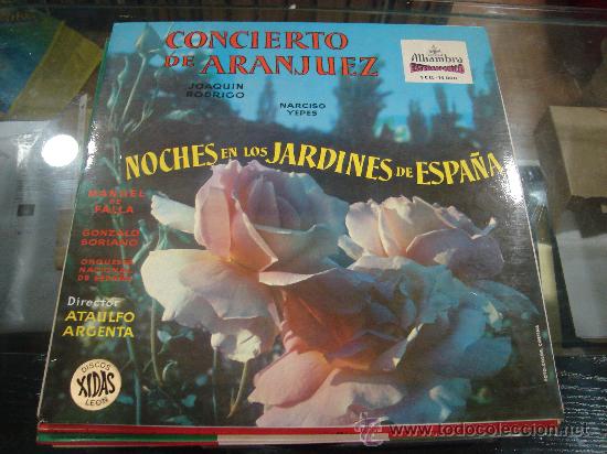 Discos de vinilo: LP DE CONCIERTO DE ARANJUEZ. NOCHES EN LOS JARDINES DE ESPA&Ntilde;A. - Foto 1