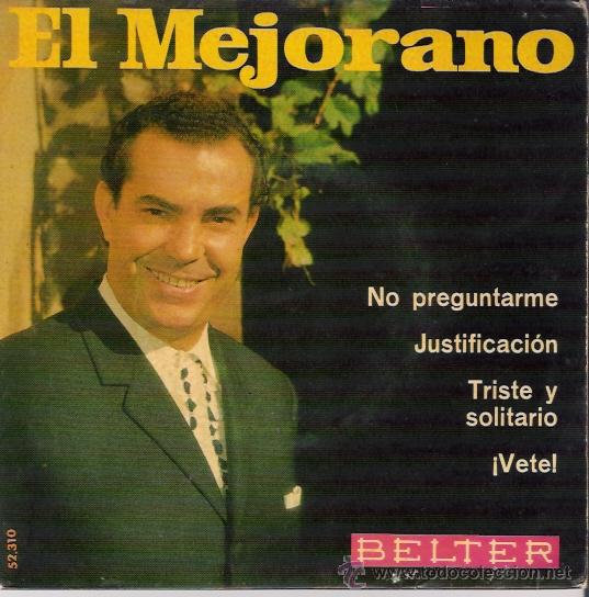 Discos de vinilo: SINGLE DE EL MEJORANO, DE 1969 - Foto 1