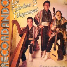 Discos de vinilo: LOS TRES PARAGUAYOS - RECORDANDO - DOBLE LP 1979 - PORTADA DOBLE