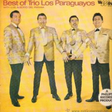 Discos de vinilo: TRIO LOS PARAGUAYOS WITH ALBERTO DEL PARANA - LP 1957 - EDICIÓN INGLESA. Lote 28278445