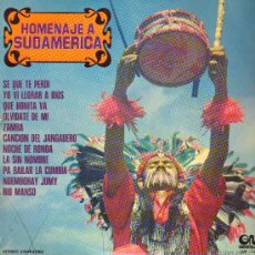 Discos de vinilo: LOS TRES DE AMÉRICA - HOMENAJE A SUDAMÉRICA - LP 1973