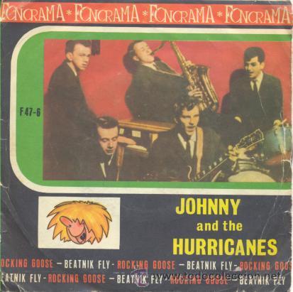 Discos de vinilo: JOHNNY AND THE HURRICANES - ROCKING GOOSE / BEATNIK FLY - SINGLE ESPA&Ntilde;OL DE VINILO C-60