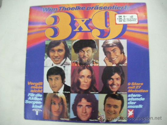 Disques de vinyle: ANTIGUO LP 3 X 9 VEINTISIETE  MELODIAS DE NUEVE ESTRELLAS