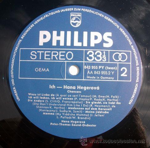Discos de vinilo: Philips - Yo, Hana Hegerova - Como nuevo - Foto 3