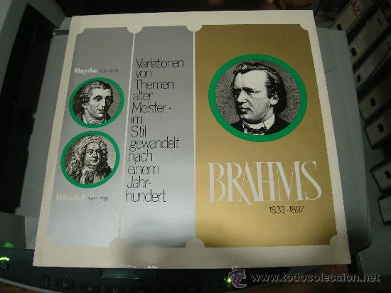 Discos de vinilo: LP DE BRAHMS. HAYDN, HANDEL. - Foto 1