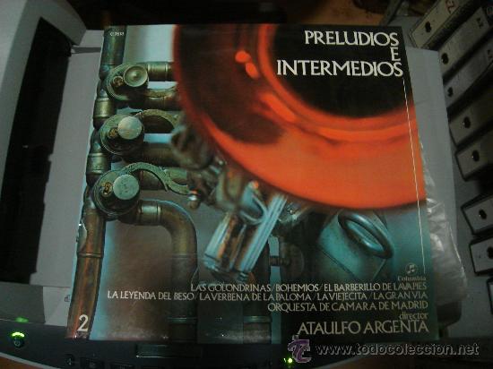 Discos de vinilo: LP DE PRELUDIOS E INTERMEDIOS. ATAULFO ARGENTA. - Foto 1