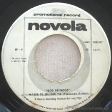 Discos de vinilo: BRINCOS - FERNANDO ARBEX 45 PS SOLO PROMOCIONAL ETIQUETA BLANCA - UNA CARA - NOVOLA-4, SPAIN 1967. Lote 28368177