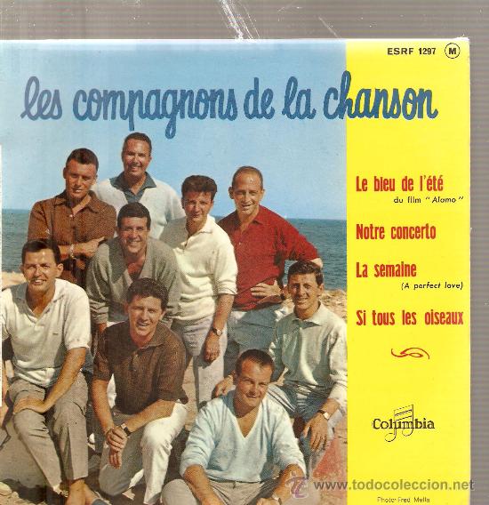 Discos de vinilo: EP LES COMPAGNONS DE LA CHANSON : SI TOUS LES OISEAUX - Foto 1