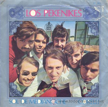 Discos de vinilo: LOS PEKENIKES - SOL DE MEDIANOCHE - SINGLE RARO DE VINILO