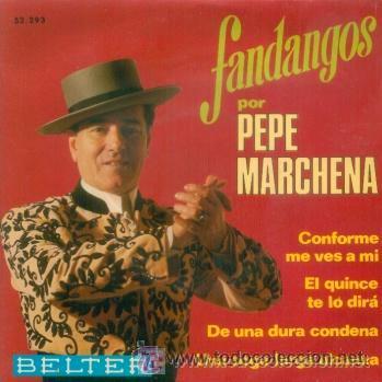 Discos de vinilo: PEPE MARCHENA - FANDANGOS - 1969 - Foto 1