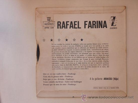 Discos de vinilo: Rafael Farina. Montilla. - Foto 2