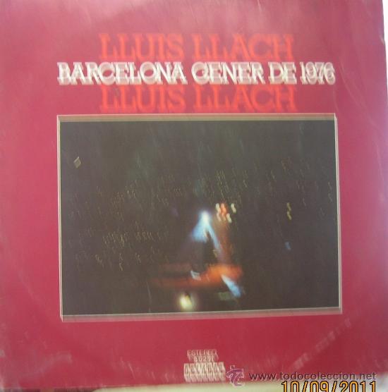 Discos de vinilo: Lluis Llach  - Barcelona Gener de 1976 - Foto 1