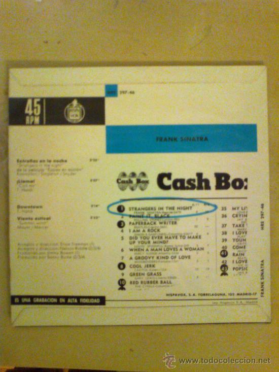 Discos de vinilo: FRANK SINATRA - EXTRA&Ntilde;OS EN LA NOCHE (1966) - Foto 2