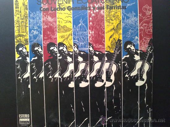 Vinyl records: LUCHO GONZ&Aacute;LEZ Y SUS FARRISTAS, SOUVENIR ECUATORIANO - LP DE VINILO