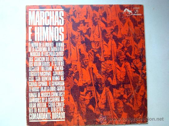 Discos de vinilo: marchas e himnos, lp, columbia 1969 spain, en - Foto 1
