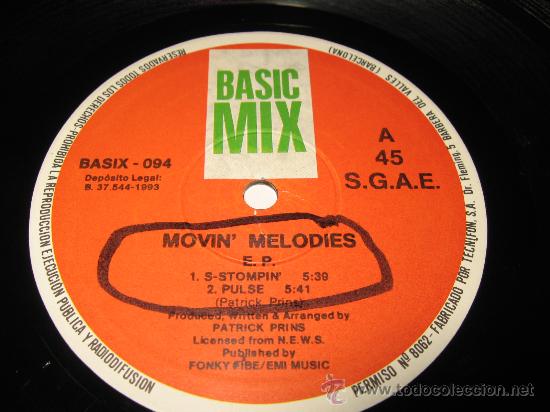 Discos de vinilo: LP MAXI 12 MOVIN MELODIES E.P. -BASIC MIX 1993 SPAIN - Foto 3