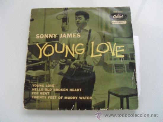 Discos de vinilo: SONNY JAMES - YOUNG LOVE + 3 EP - Foto 1