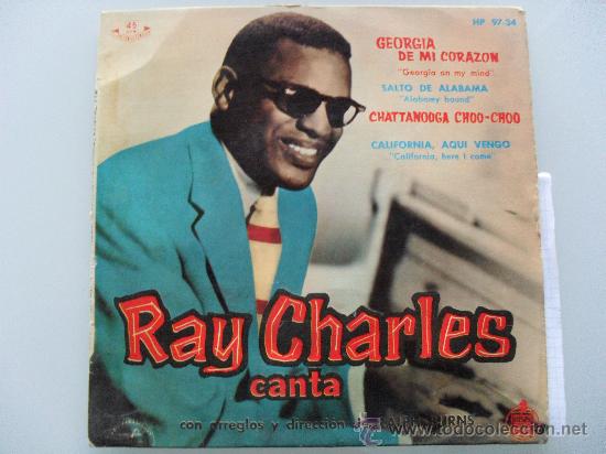 Discos de vinilo: RAY CHARLES - GEORGIA EN MI CORAZON + 3 EP 1960 - Foto 1