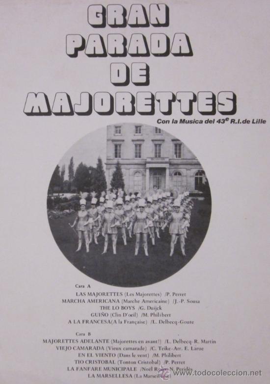 Discos de vinilo: GRAN PARADA DE MAJORETTES    1980 - Foto 2