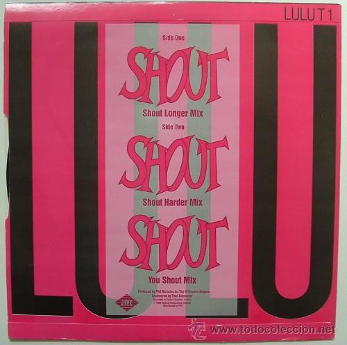 Discos de vinilo: lulu  - shout  ( 1986 )  MAXI SINGLE - Foto 2
