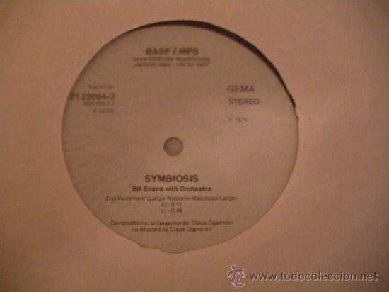 Dischi in vinile: LP BILL EVANS Y ORQUESTA - SYMBIOSIS