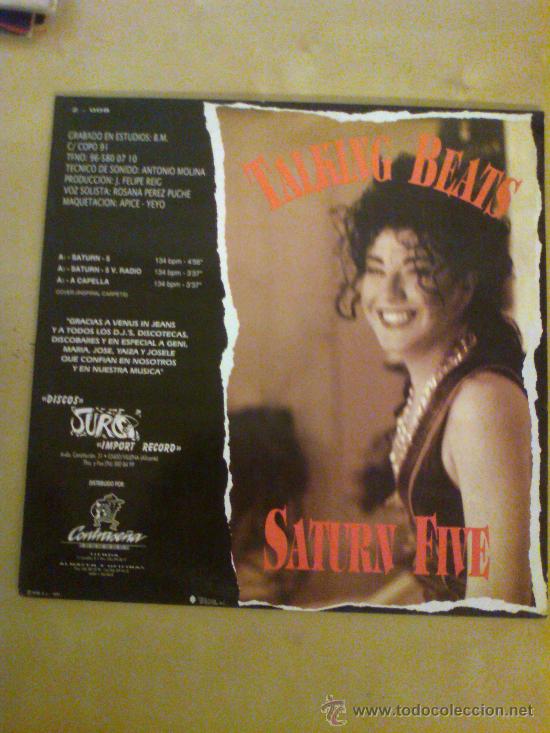 Discos de vinilo: TALKING BEATS  - SATURN FIVE  ( 1994 )  -MAXI SINGLE- - Foto 1