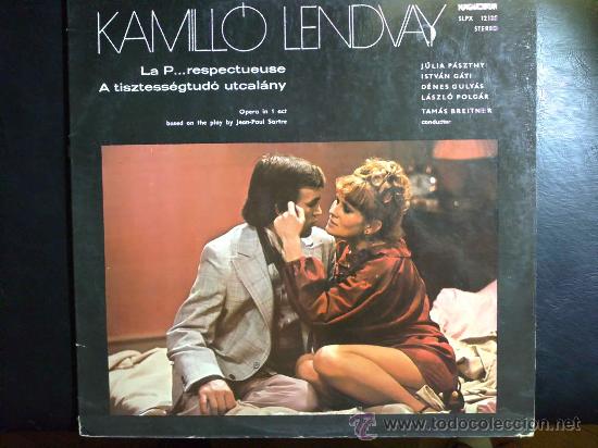 Vinyl-Schallplatten: KAMILO LENDVAY - LA P... RESPECTUEUSE... - LP CON LIBRETO