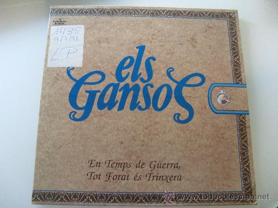 Discos de vinilo: ELS GANSOS - EN TEMPS DE GUERRA 1992 - Foto 1