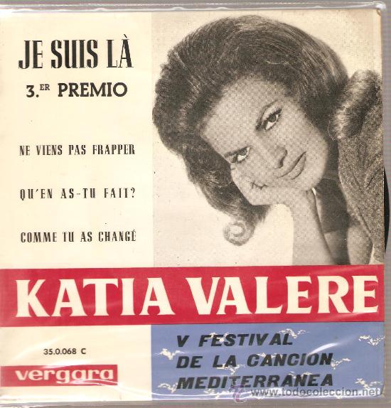 Discos de vinilo: EP KATIA VALERE : JE SUIS - Foto 1