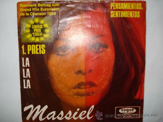 Discos de vinilo: MASSIEL - LA LA LA ( SP EDITADO EN ALEMANIA) - Foto 1