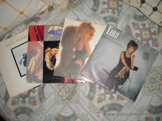 Discos de vinilo: TINA TURNER LOTE 4 SINGLE ORIGINALES - Foto 1