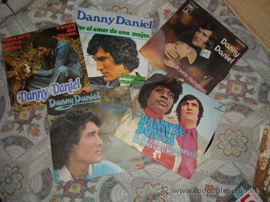Discos de vinilo: DANNY DANIEL LOTE 5 SINGLES POLYDOR EMI COLUMBIA - Foto 1