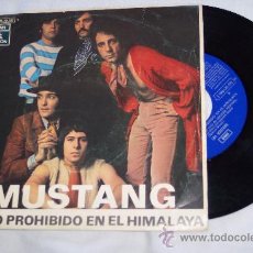 Discos de vinilo: LOS MUSTANG 7´SG REINO PROHIBIDO EN EL HIMALAYA (1970) MUY RARO **EXCEL.ESTADO**. Lote 28762618