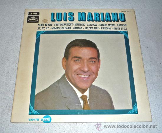 Discos de vinilo: LP Disco Vinilo . LUIS MARIANO - Foto 1