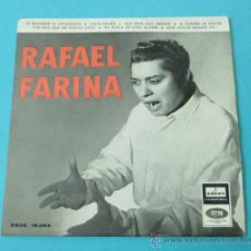 Discos de vinilo: RAFAEL FARINA EL REY GITANO. ACOMP. GUITARRAS POR ARACELI, HIJO Y J. CARMONA EL HABICHUELA. Lote 28781734