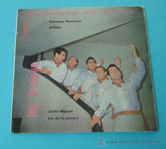 Discos de vinilo: CAR&Aacute;TULA DISCO LOS IRU&Ntilde;AKO. ESTAMPAS NAVARRAS. SIN DISCO - Foto 1