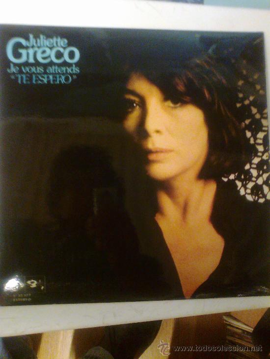 Discos de vinilo: JULIETTE GRECO -JE VOUS ATTENDS (1974) - Foto 1