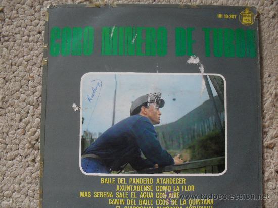 Discos de vinilo: Disco vinilo LP Coro Minero de Turon Hispavox 1963 folclore asturiano mineria PEIFER