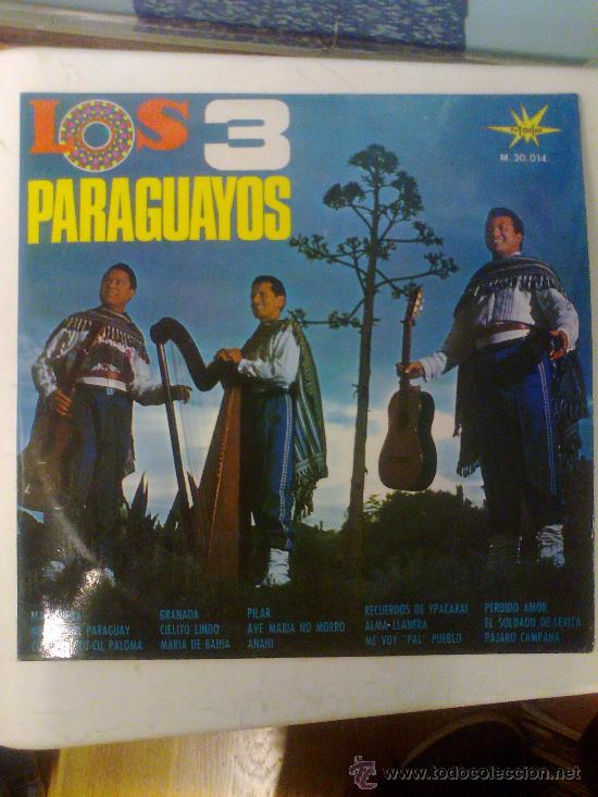 Discos de vinilo: LOS 3 PARAGUAYOS (1975) - Foto 1