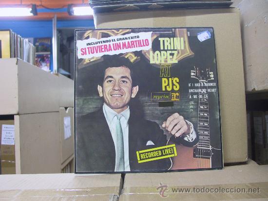 Discos de vinilo: TRINI LOPEZ - AT PJS - EDICION ESPA&Ntilde;OLA - WEA 1981 - Foto 1