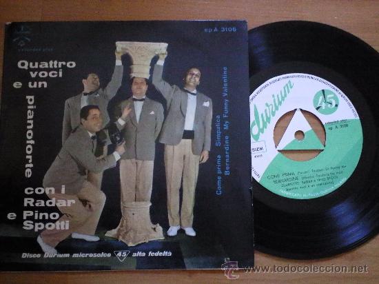 Discos de vinilo: QUARTTETO RADAR e PINTO SPOTTI `My Funny Valentine` EP - Foto 1