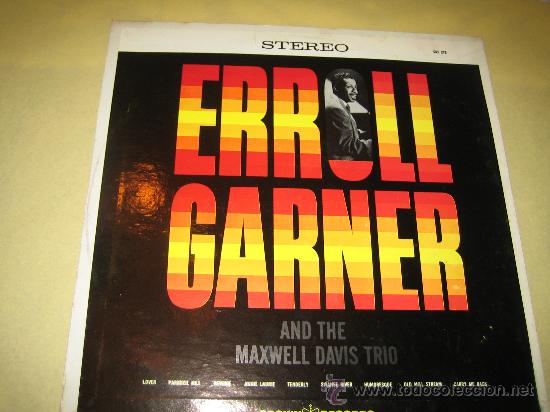 Discos de vinilo: ERROLL GARNER - MAXWELL DAVIS TRIO - ED. USA 1960 - Foto 1