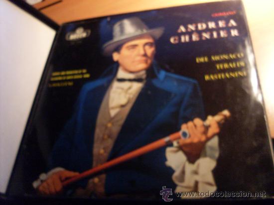 Discos de vinilo: ANDREA CHENIER ( DEL MONACO, TEBALDI, BASTIANINI)  ESTUCHE 2 LP - Foto 3