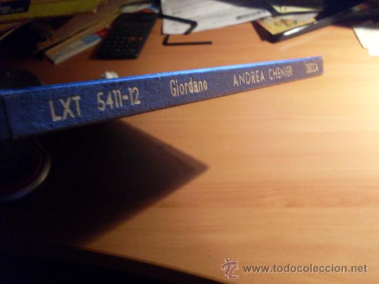 Discos de vinilo: ANDREA CHENIER ( DEL MONACO, TEBALDI, BASTIANINI)  ESTUCHE 2 LP - Foto 2