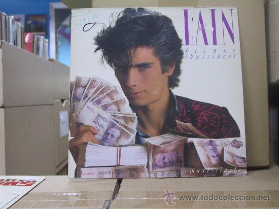 Discos de vinilo: LAIN  - BISNES / AGUA CALIENTE - MAXI SINGLE - VIRGIN 1985 - Foto 1