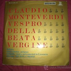 Discos de vinilo: CLAUDIO MONTEVERDI 3 LPS VESPRO DELLA BEATA VERGINE .M.CORGOZ 1967 ERATO HISPAVOX