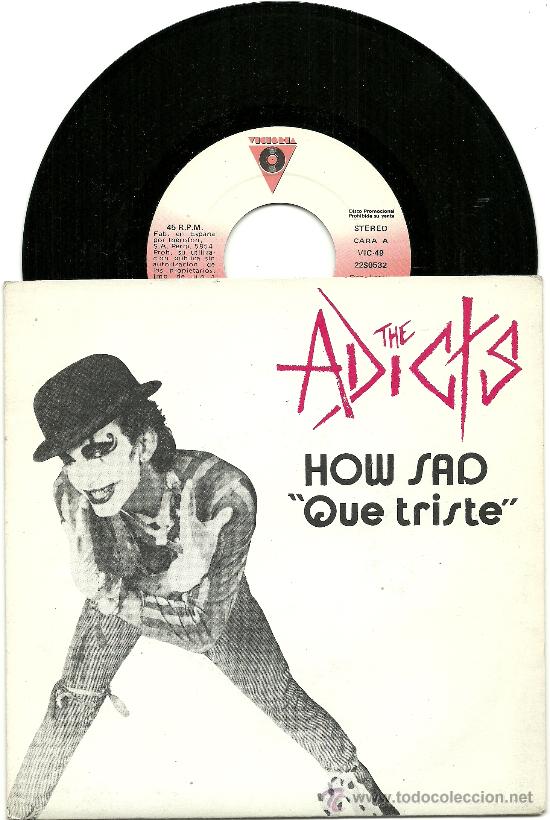 Discos de vinilo: THE ADICTS. How sad        (7&rdquo; Spain promo 1982) - Foto 1
