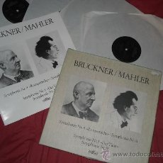 Discos de vinilo: BRUCKNER / MAHLER 'CAJA DE 5 LPS - VER FOTO ADICIONAL MUSICAS CLASICA. Lote 29092736